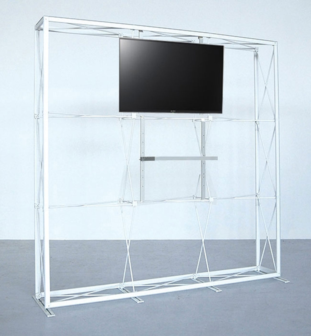 Faltdisplay Pop-Up MODULAR gerade - Regal Halterung