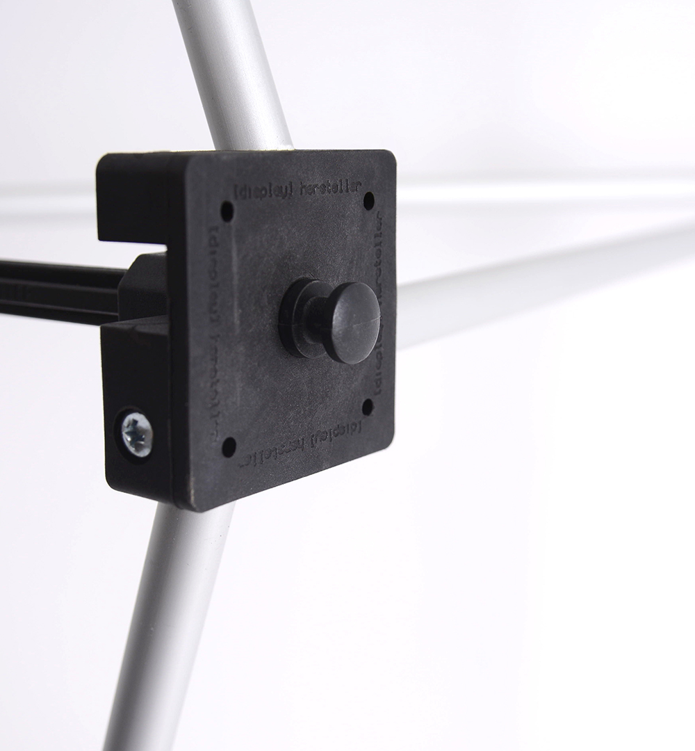 Mobiler Messestand U6 Form - Faltdisplay London PREMIUM Systemknoten 