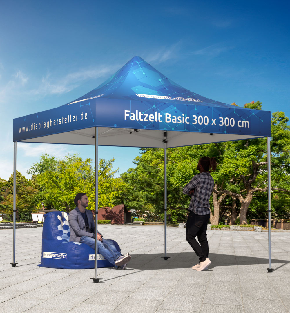 Faltzelt Basic 300 x 300 cm - Live 01 Faltzelt Basic 300 x 300 cm - Live 01