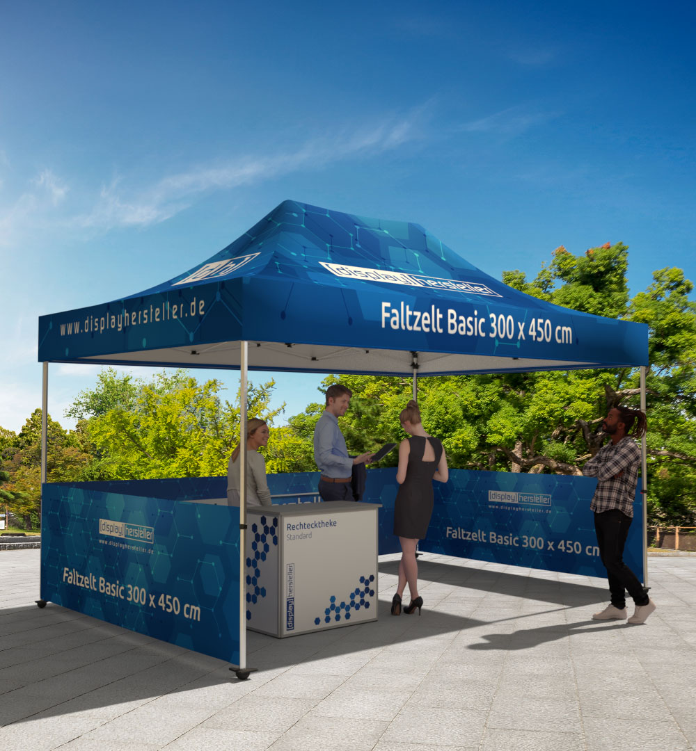 Faltzelt Basic 300 x 450 cm