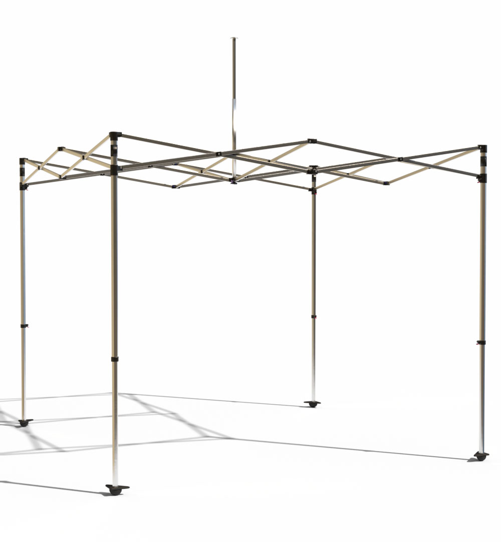 Faltzelt Basic 300 x 300 cm - Gestell gesamt Faltzelt Basic 300 x 300 cm - Gestell gesamt