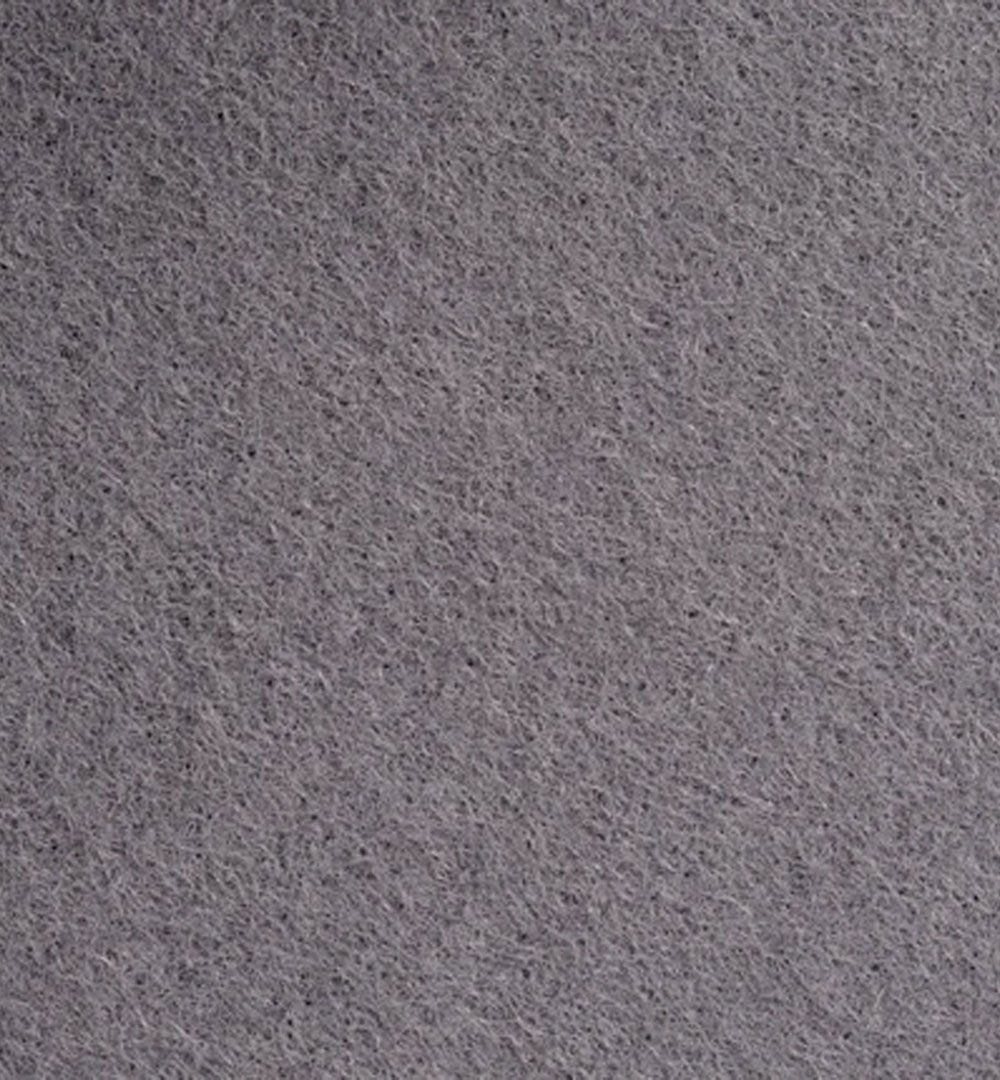 Messeteppich Flachfilz - grau