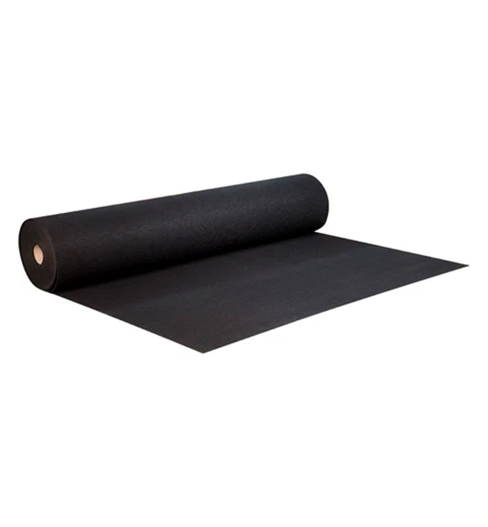 Messeteppich Flachfilz - Rolle schwarz