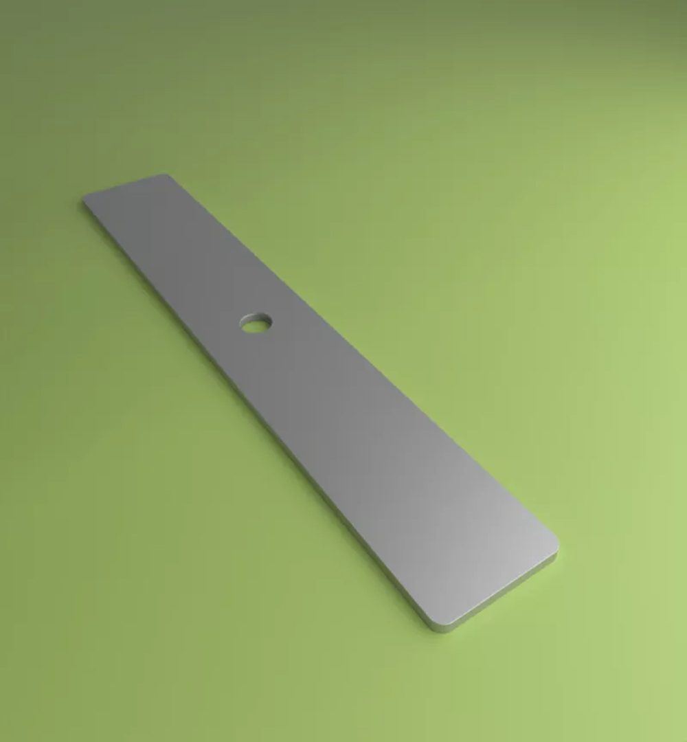 Fußplatten PIXLIP EXPO - 60 x 10cm mittig Fussplatte