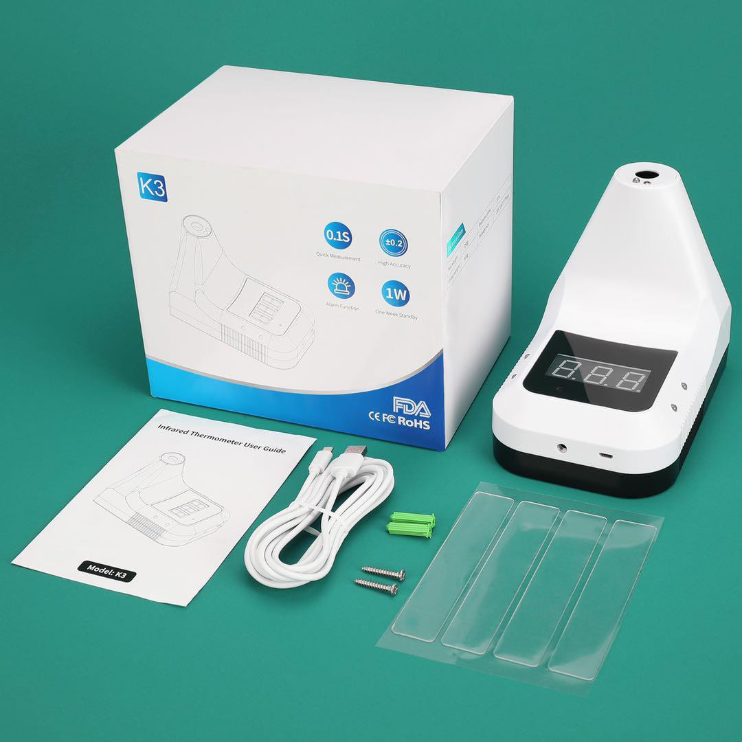 Desinfektionsständer Q Thermo mit Sensor Thermo Lieferumfang