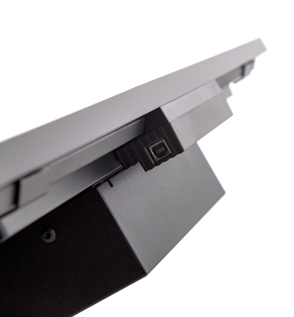 Infoterminal mit 32" Samsung-Bildschirm Schwarz - Rahmen im Detail