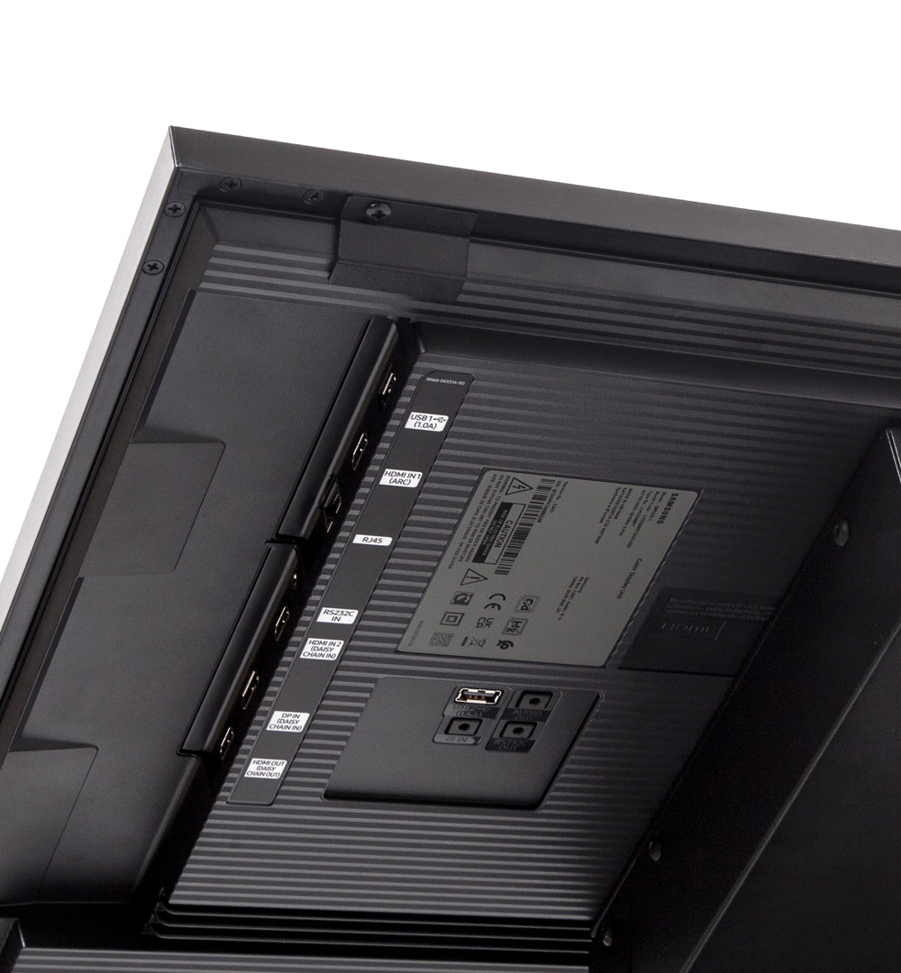 Infoterminal mit 32" Samsung-Bildschirm Schwarz - Anschlüsse im Detail