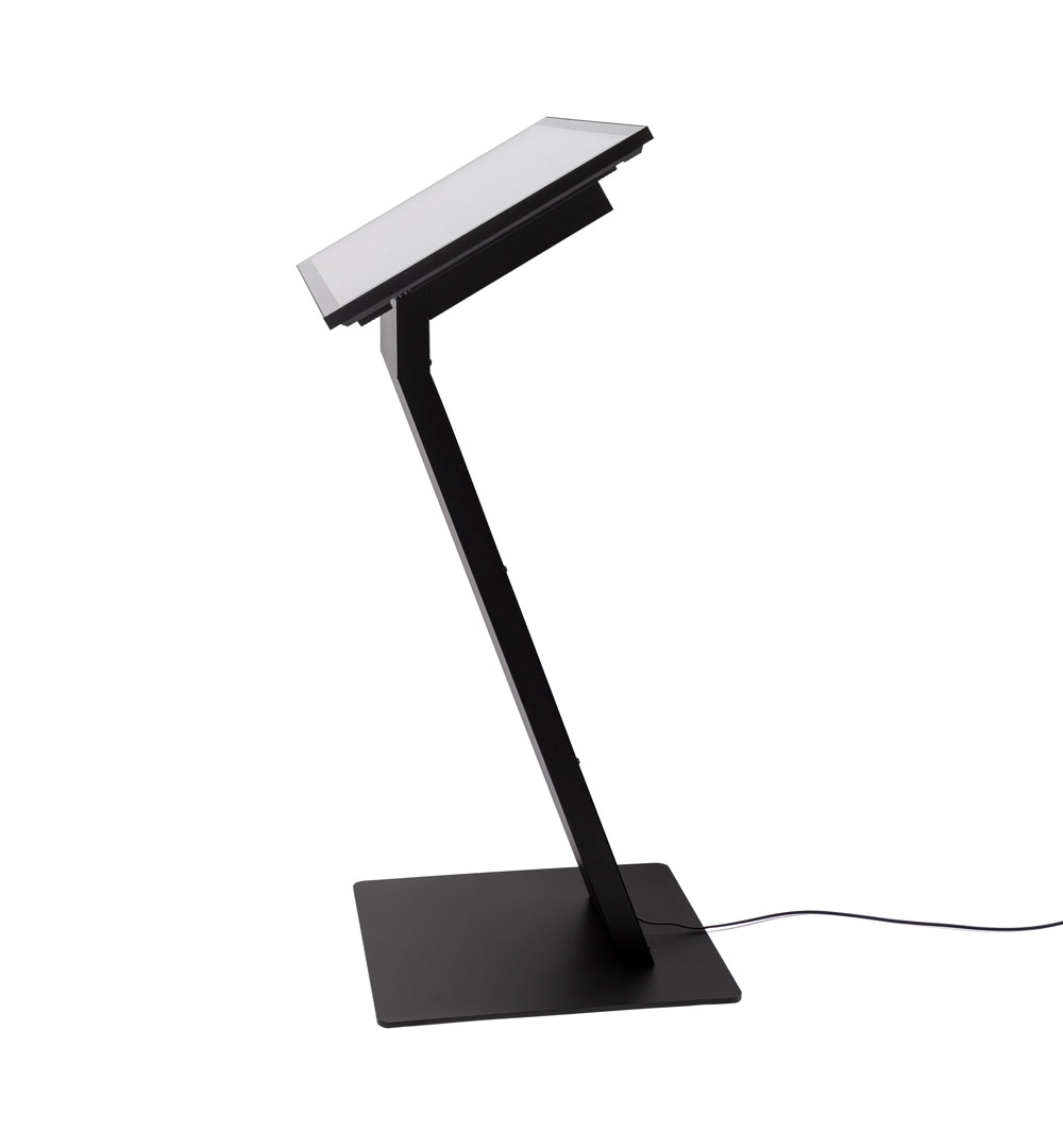 Infoterminal mit 32" Samsung-Bildschirm Schwarz - Seitlich