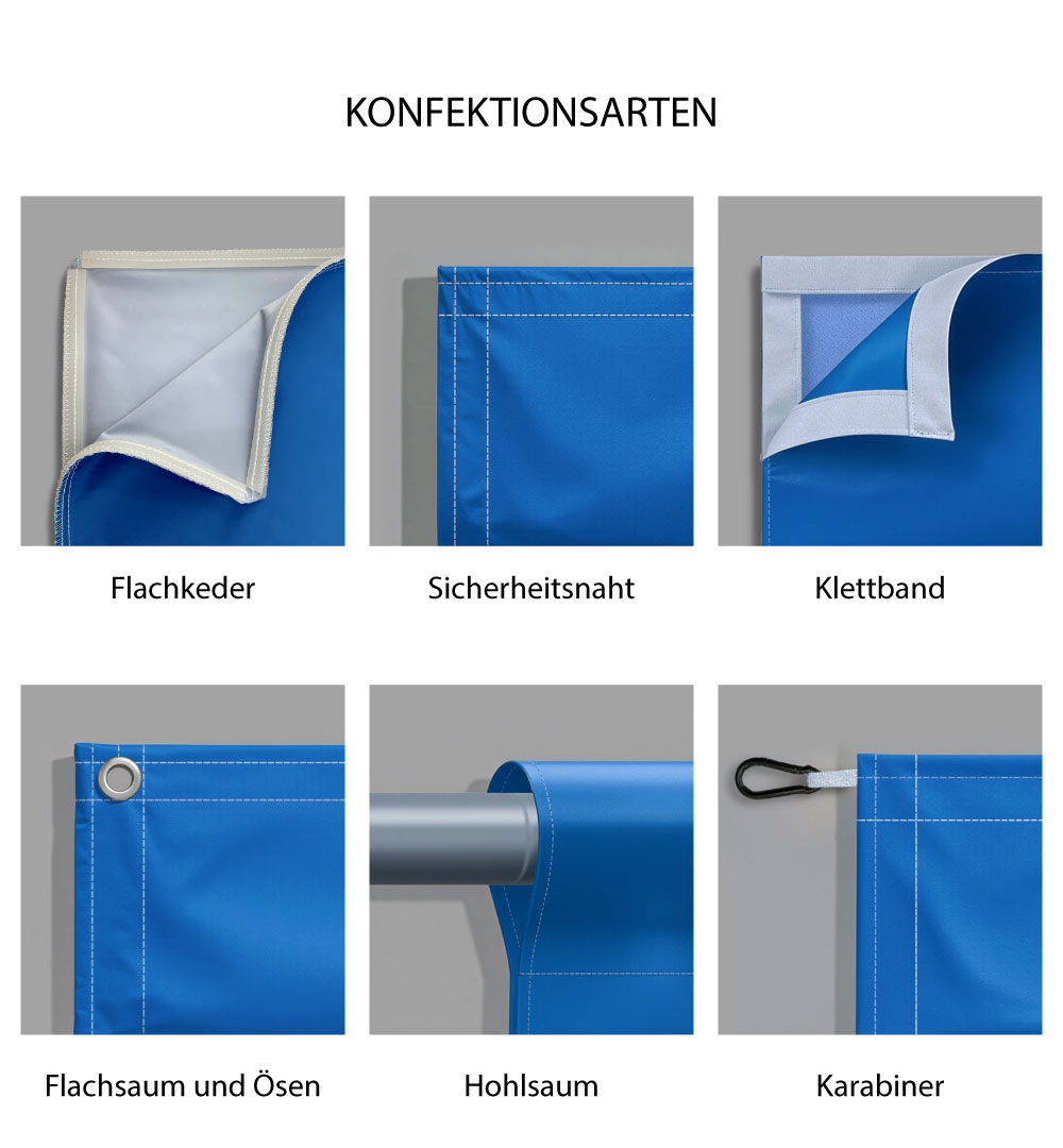 Dekostoff im Wunschformat - Konfektion