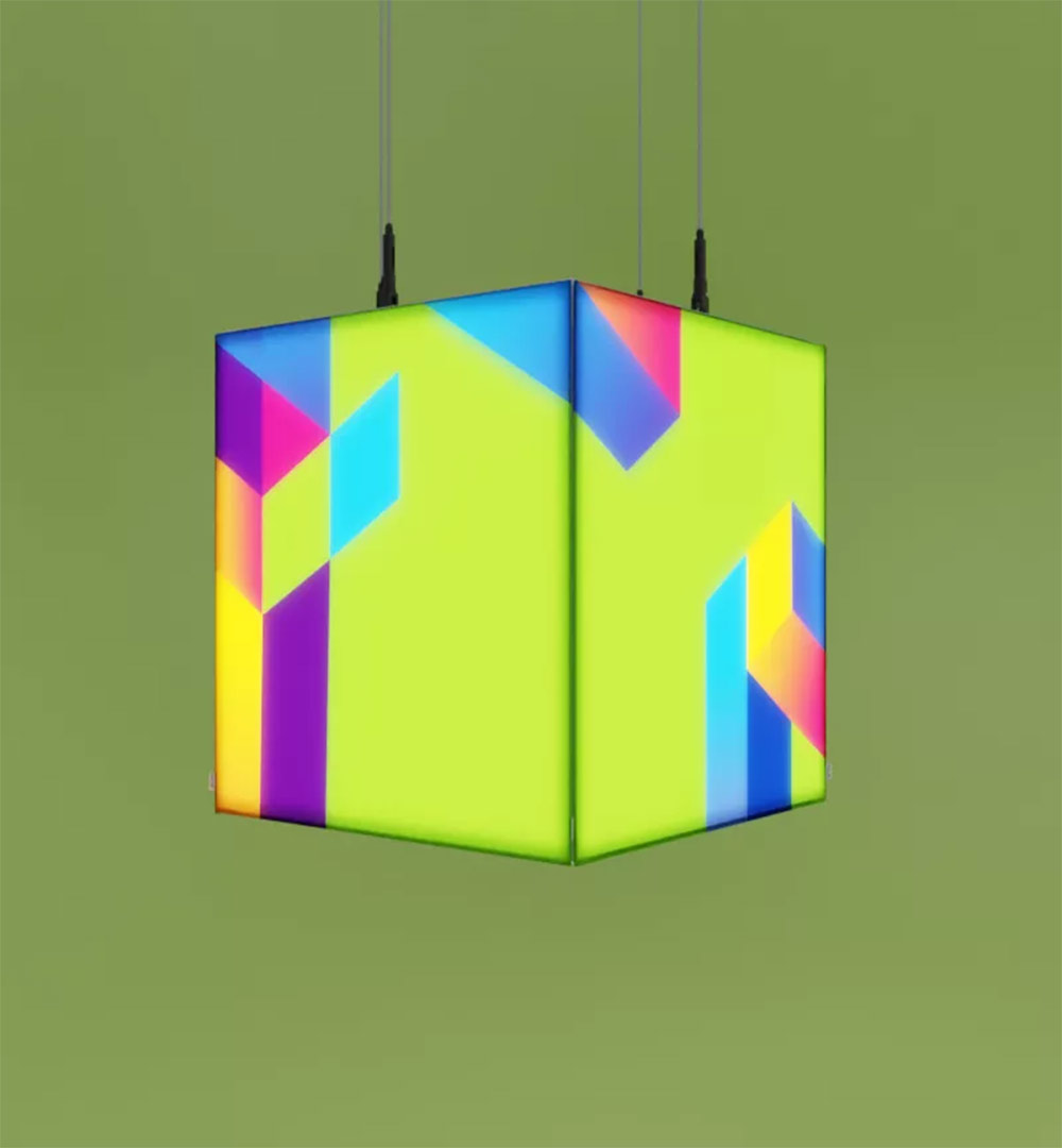 Kubus LED PIXLIP EXPO - Fertige Anwendung