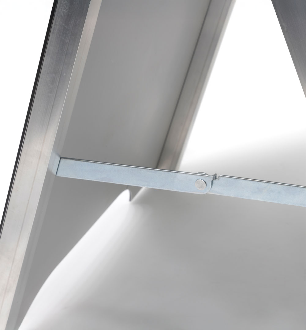 Kundenstopper Spiegel - Stabilisierung