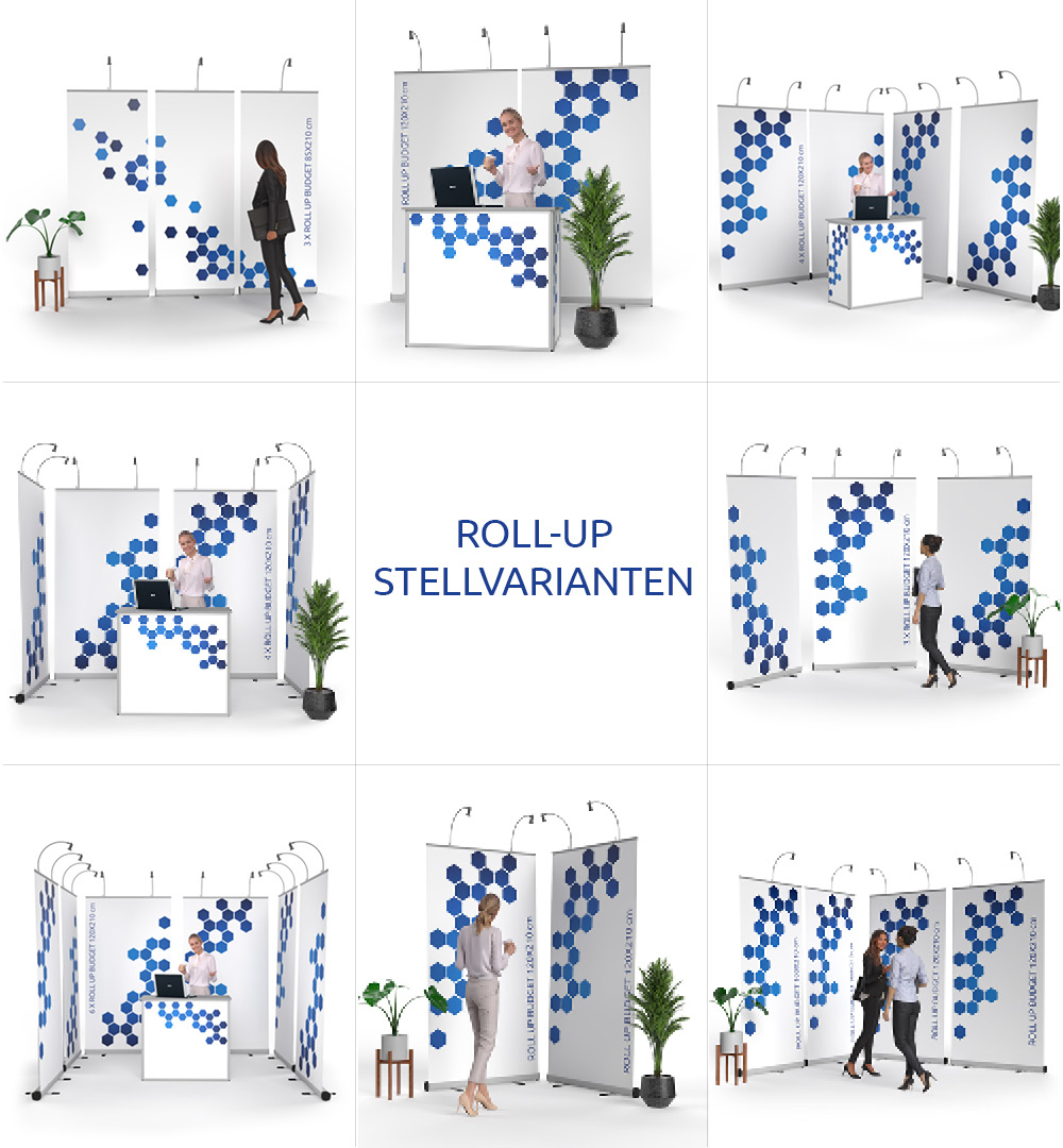 Roll Up Budget Stellvarianten