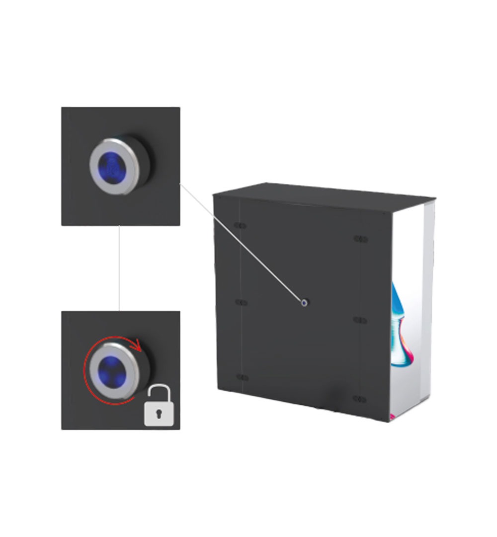 LEDUP Counter Set Rico 200cm - Türschloss mit Fingerabdrucksensor LEDUP Counter Set Rico 200cm - Türschloss mit Fingerabdrucksensor
