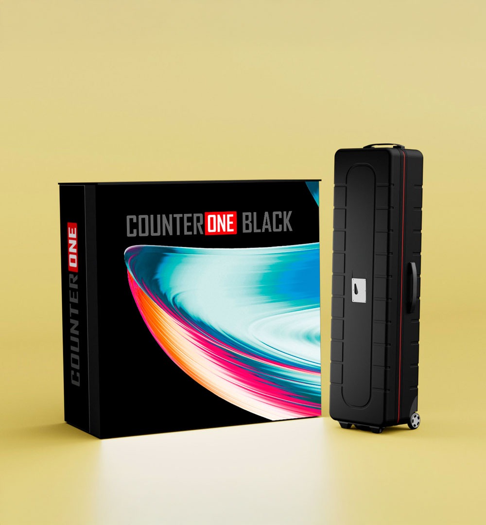 LEDUP Counter One Black - inkl- Transportkoffer