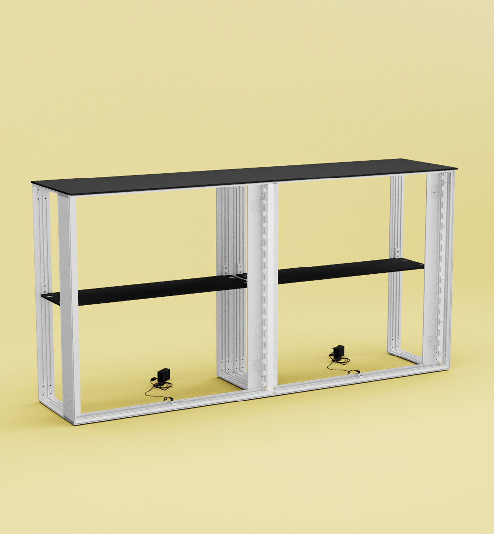 LEDUP Counter Set Rico 200cm - Gestell LEDUP Counter Set Rico 200cm - Gestell