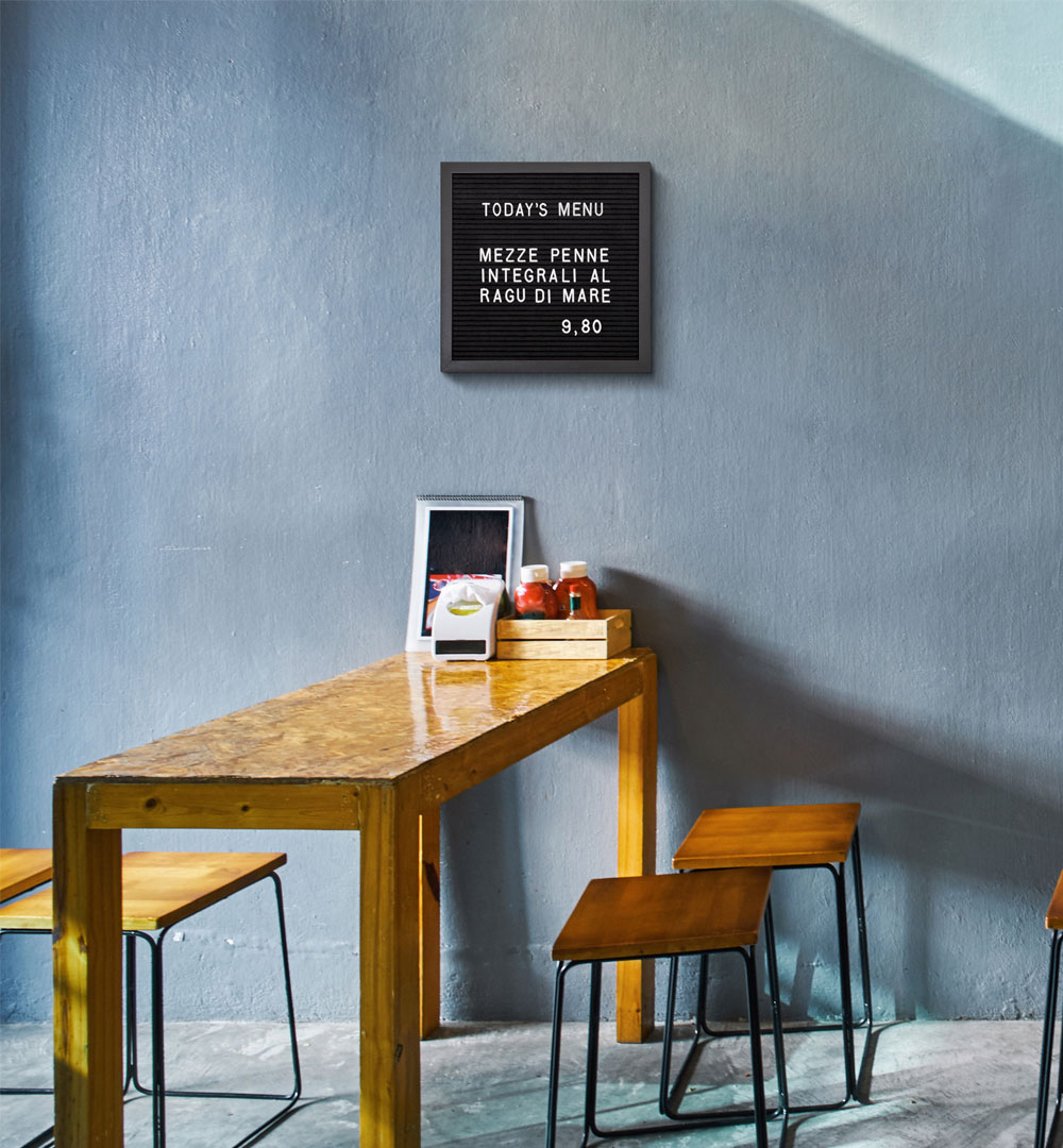 Letterboard Schwarz - Live