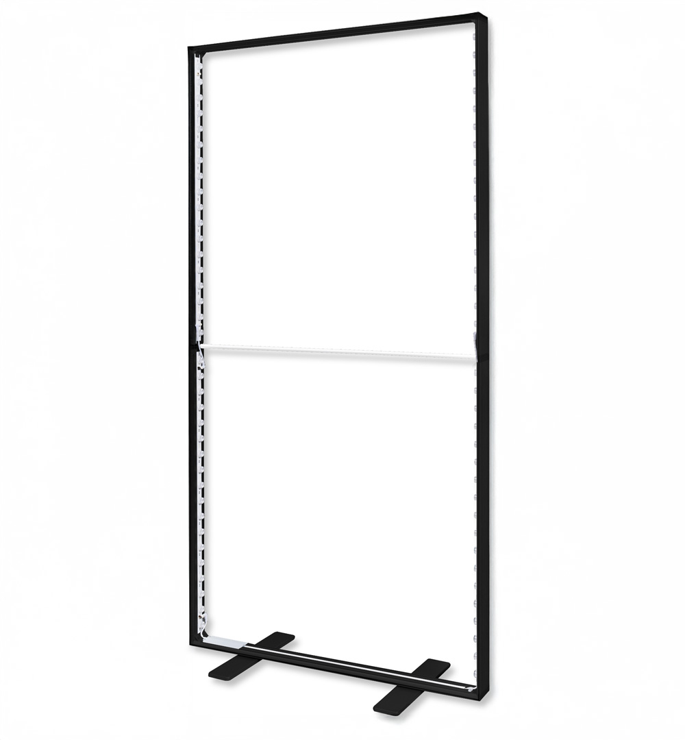 Lightwall Basic Black - 100 x 230|250 cm Rahmen