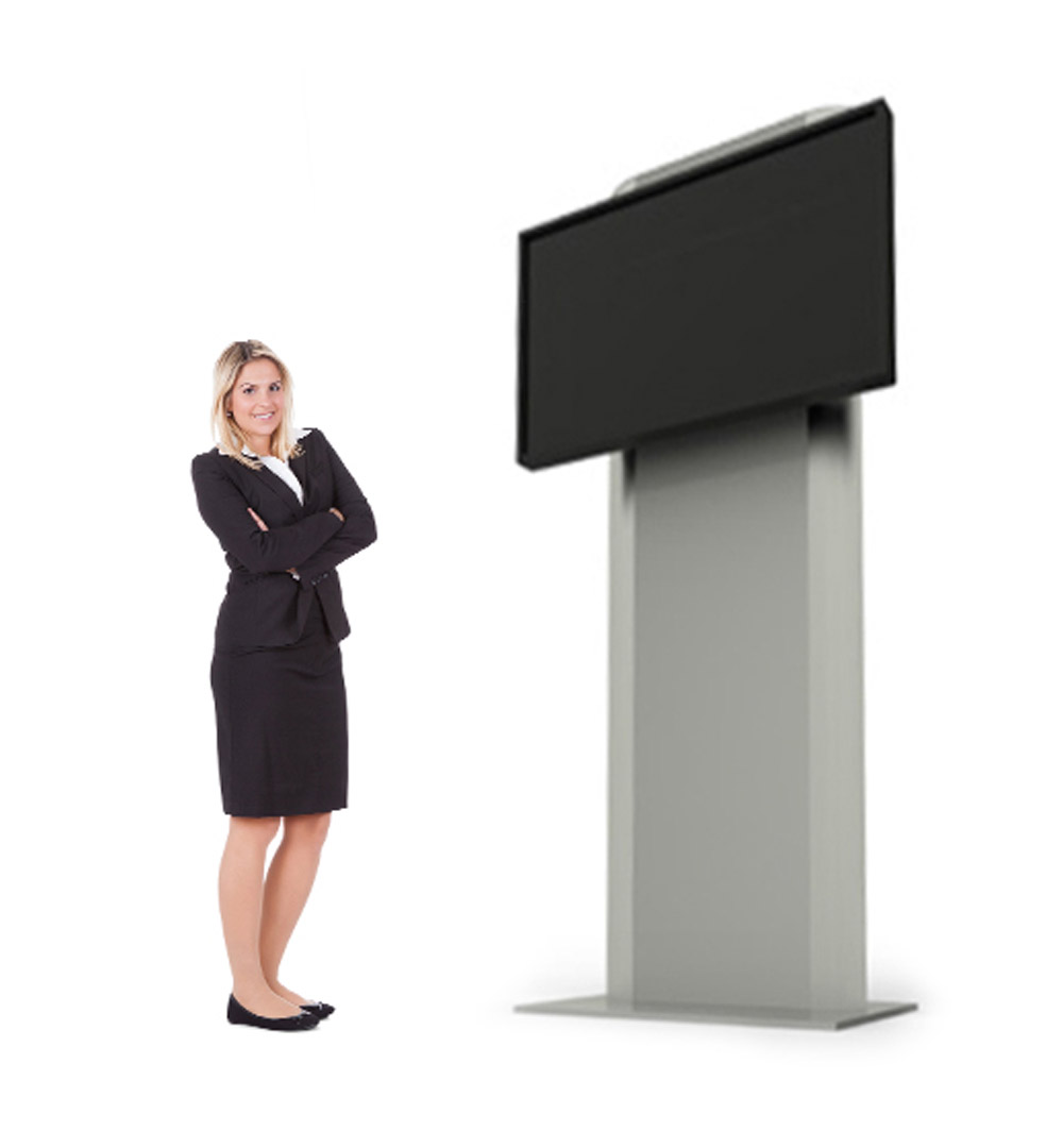 Media LCD Säule - mit Bildschrim