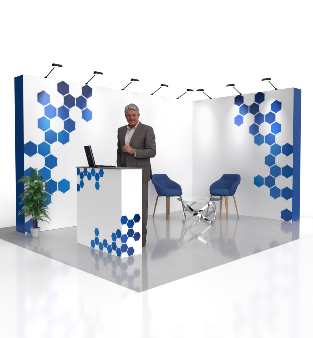 Messestand Faltdisplay Pop-Up MODULAR - Transporttrolley