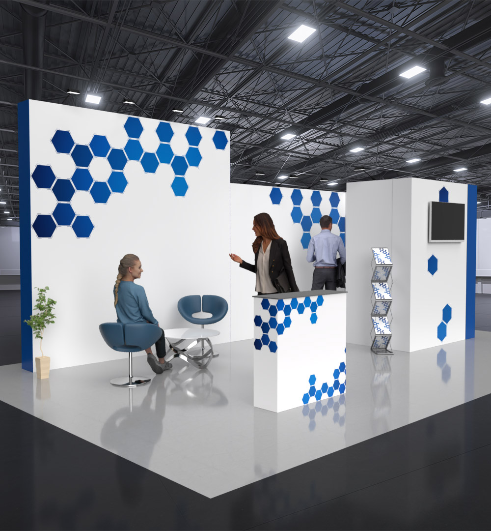 Messestand Faltdisplay Pop-Up MODULAR 119