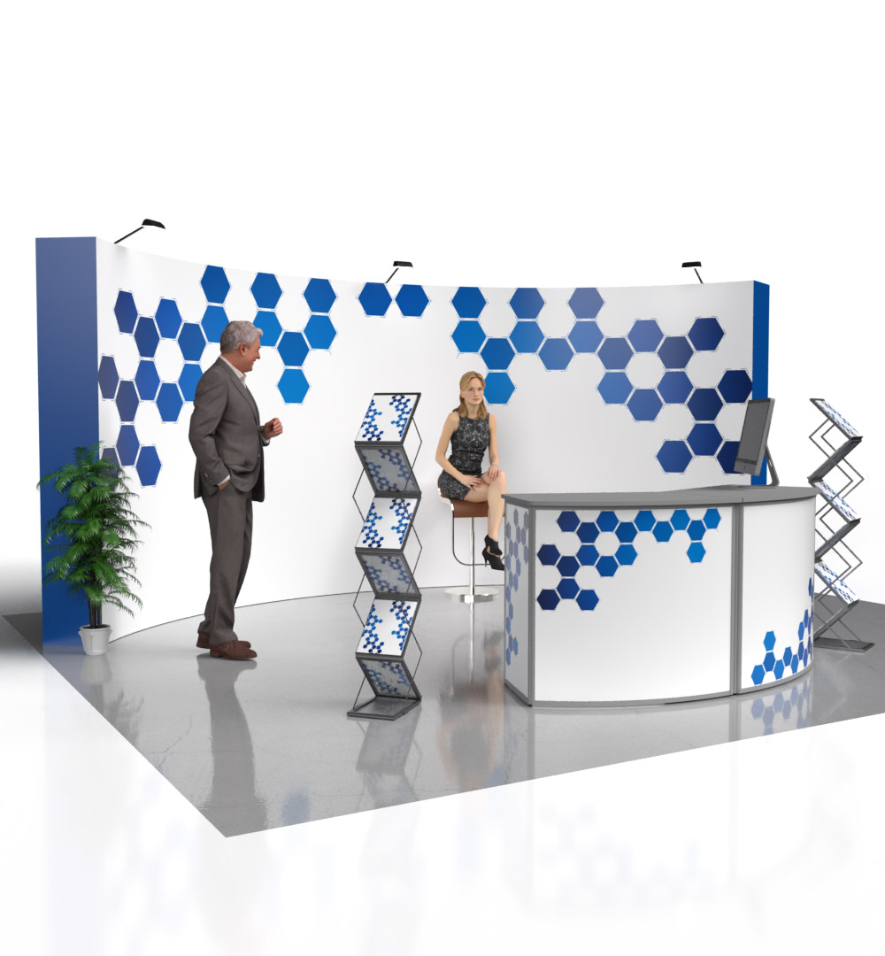 Messestand Faltdisplay Pop-Up MODULAR 123