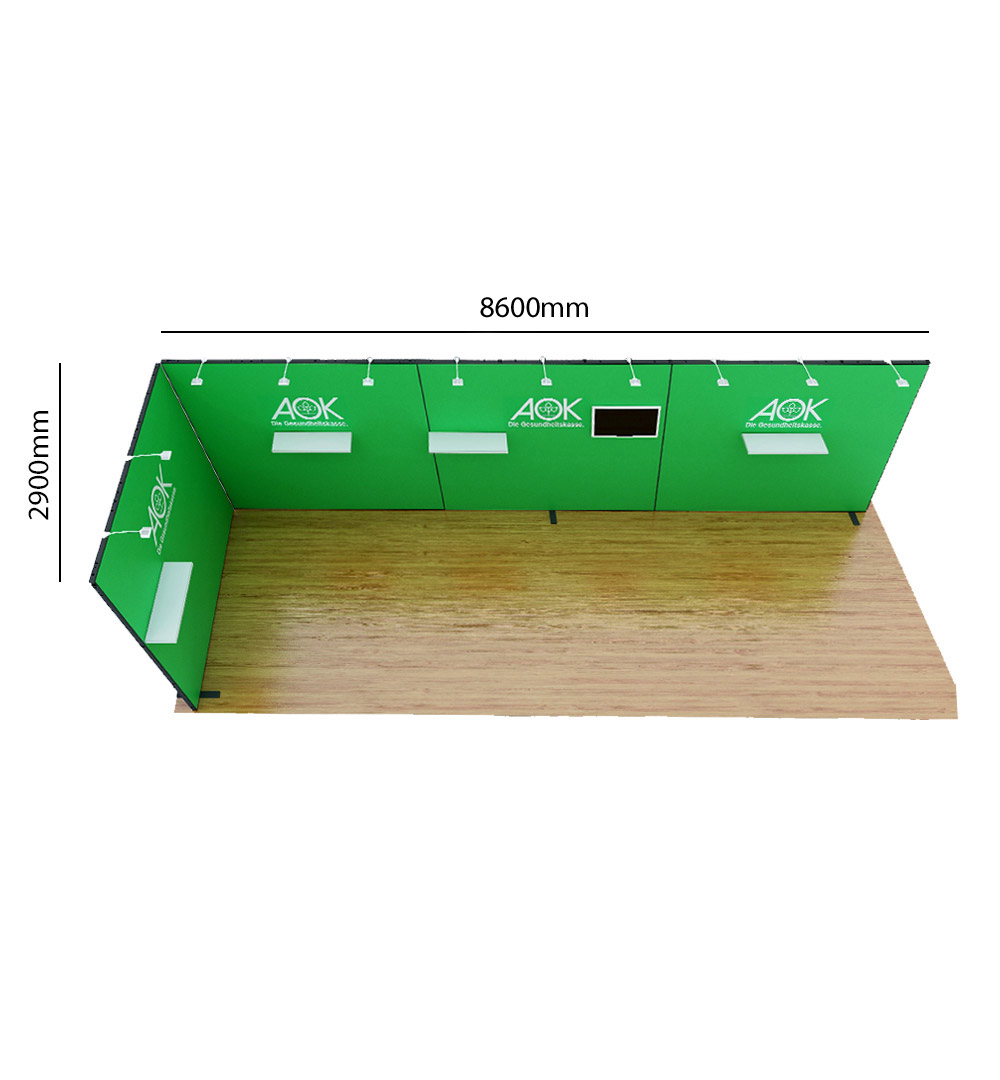 Messestand Multi-Frame L7 Form - Abmessungen