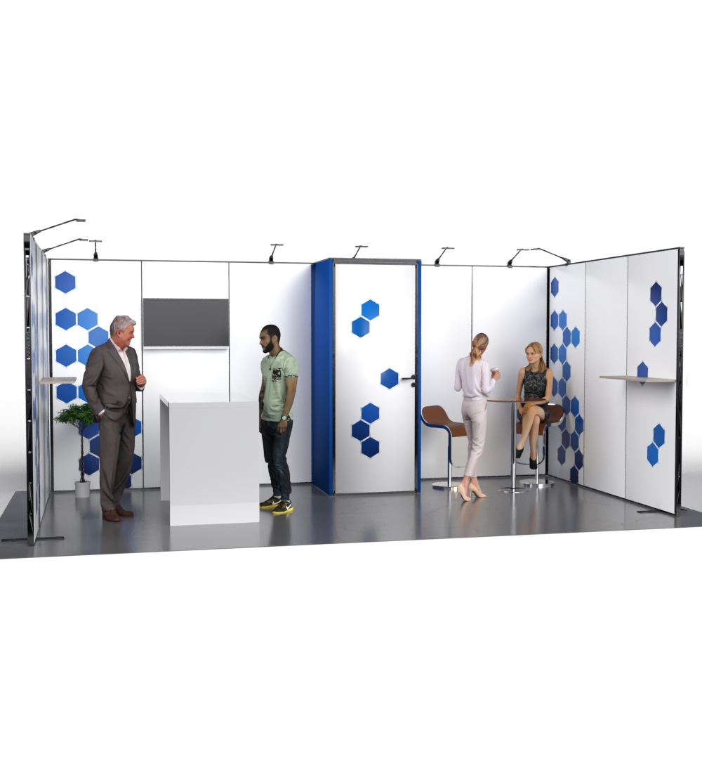 Messestand Multi-Frame U4 Form