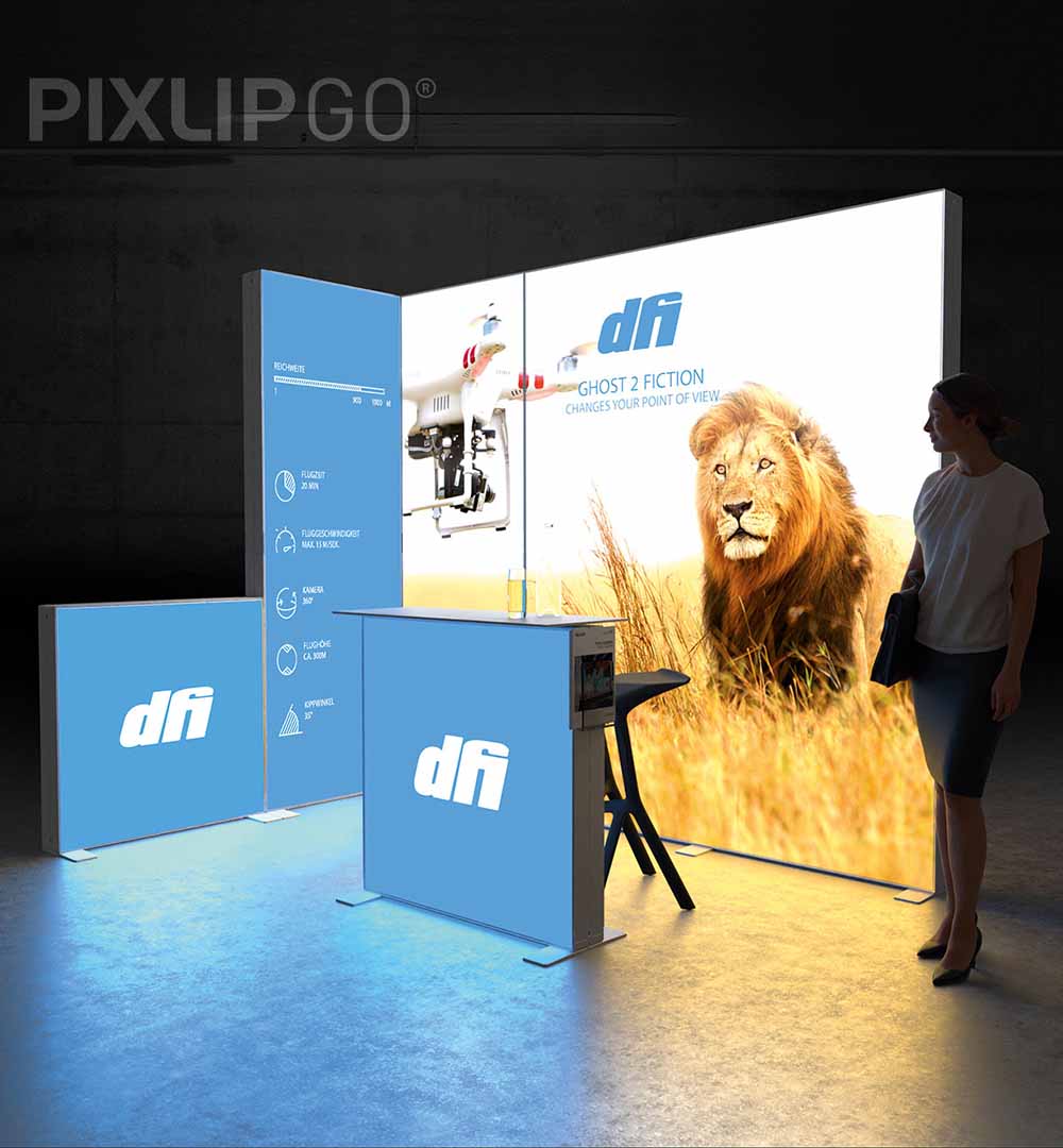 Messestand PIXLIP GO 10