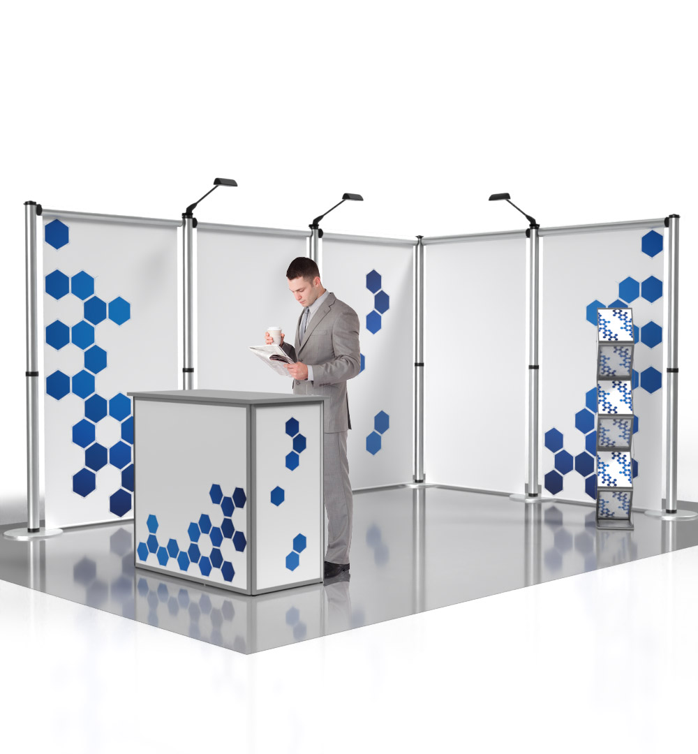 Messestand Roll-Up Modular L2 Form