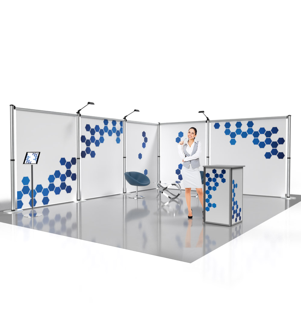 Messestand Roll-Up Modular L3 Form