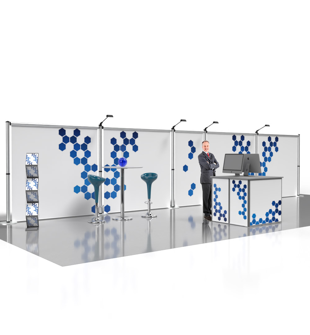 Messestand Roll-Up Modular W7 Form