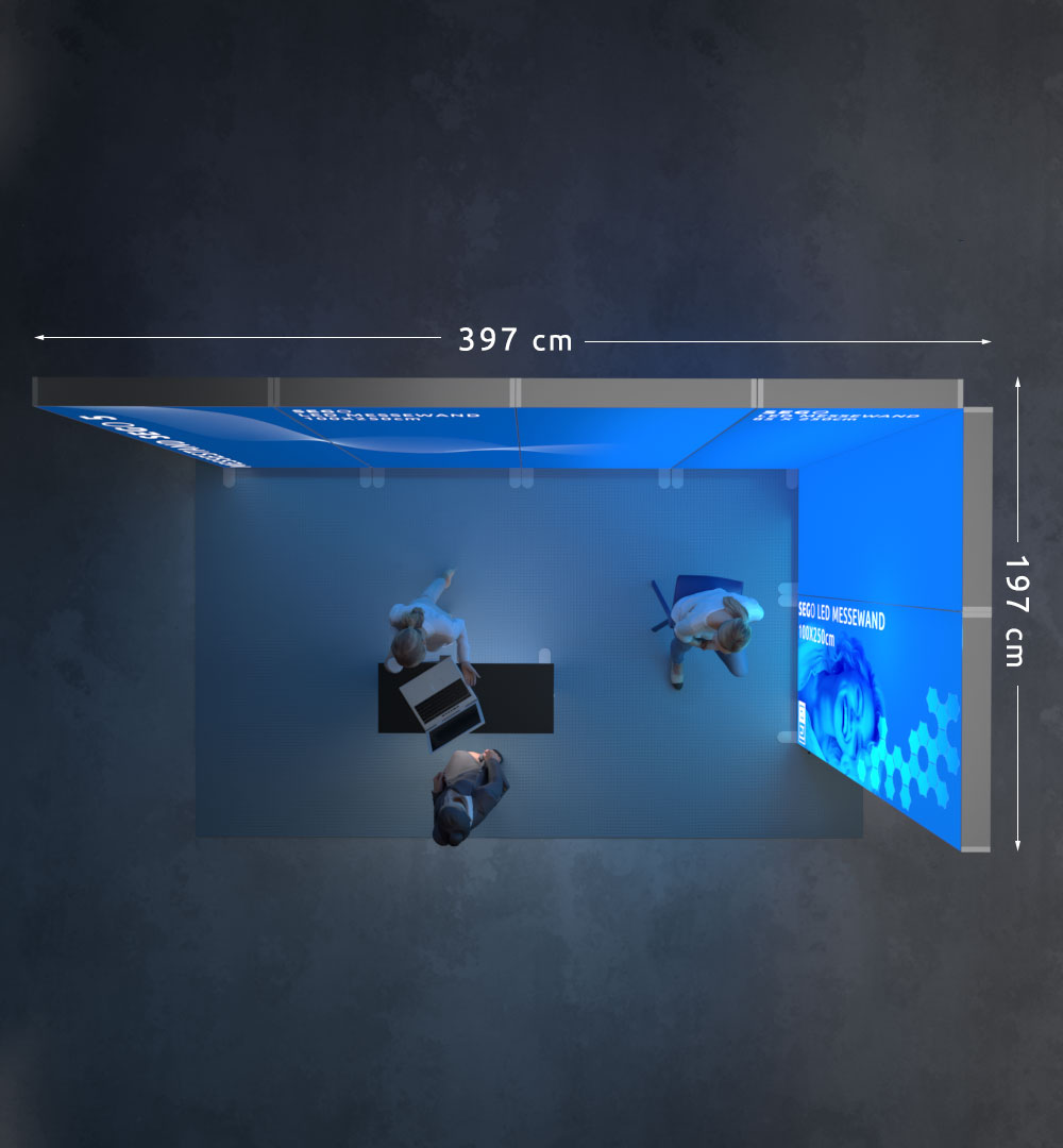 Messestand SEGO 5 - Sicht von oben