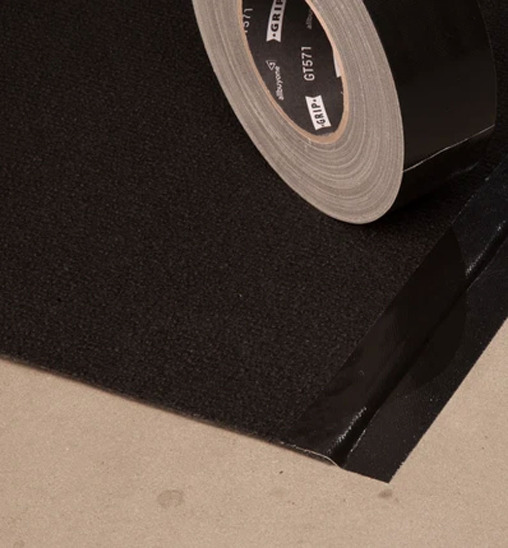 Messeteppich Rips - schwarz Messeteppich Rips - schwarz