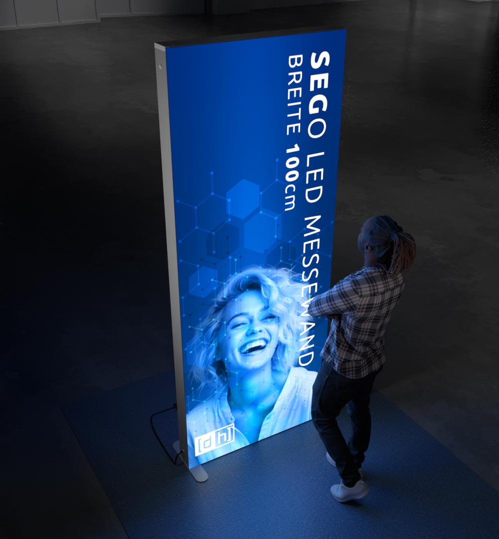 SEGO LED Messewand Breite 100cm - Live 03 SEGO LED Messewand Breite 100cm - Live 03