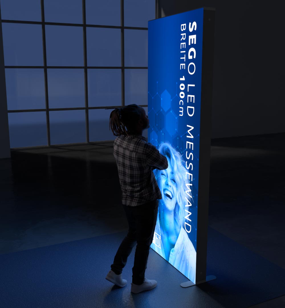 SEGO LED Messewand Breite 100cm - Live 02 SEGO LED Messewand Breite 100cm - Live 02