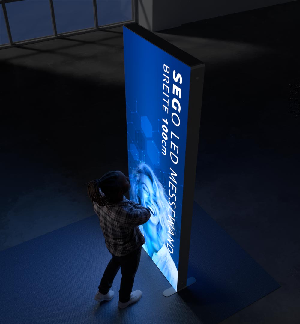 SEGO LED Messewand Breite 100cm - Live 04 SEGO LED Messewand Breite 100cm - Live 04
