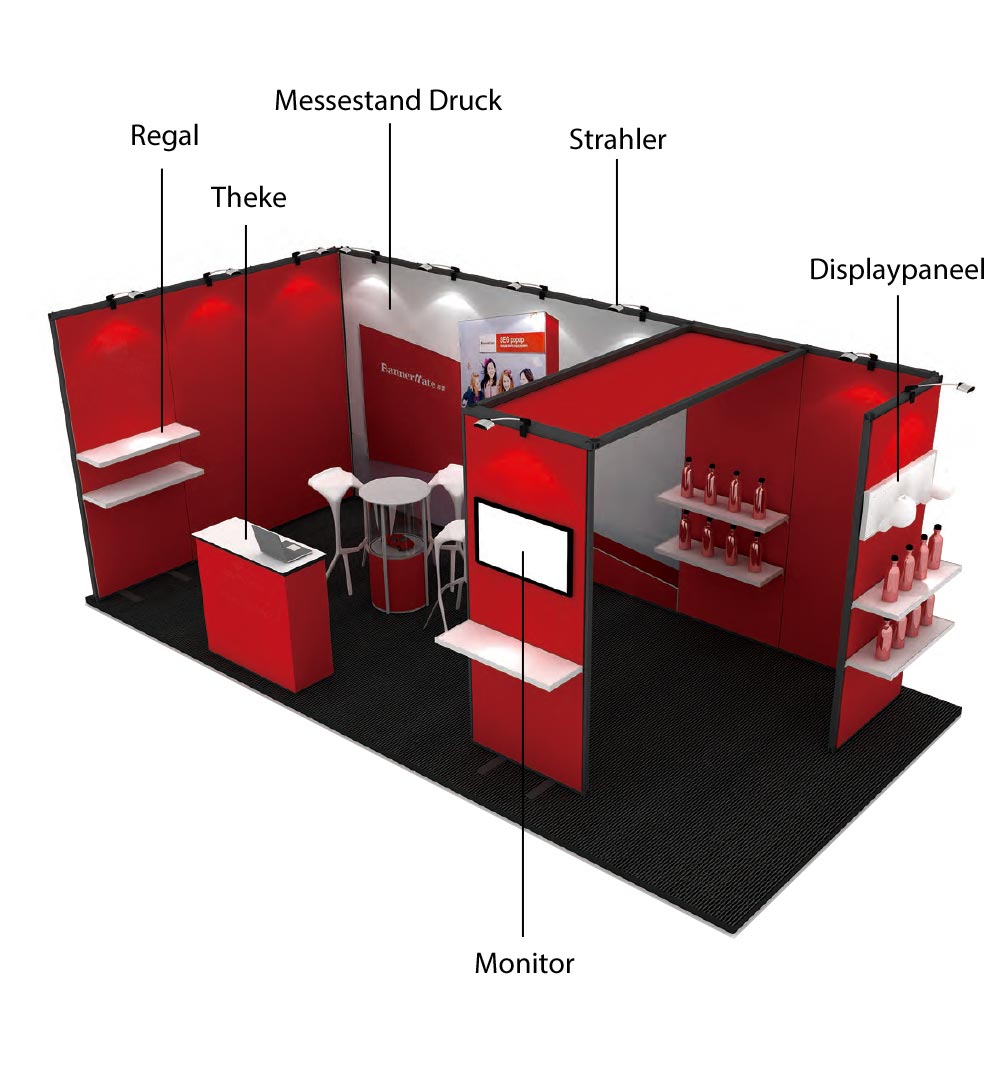 Messestand Klein Multi-Frame - Stand Beispiel