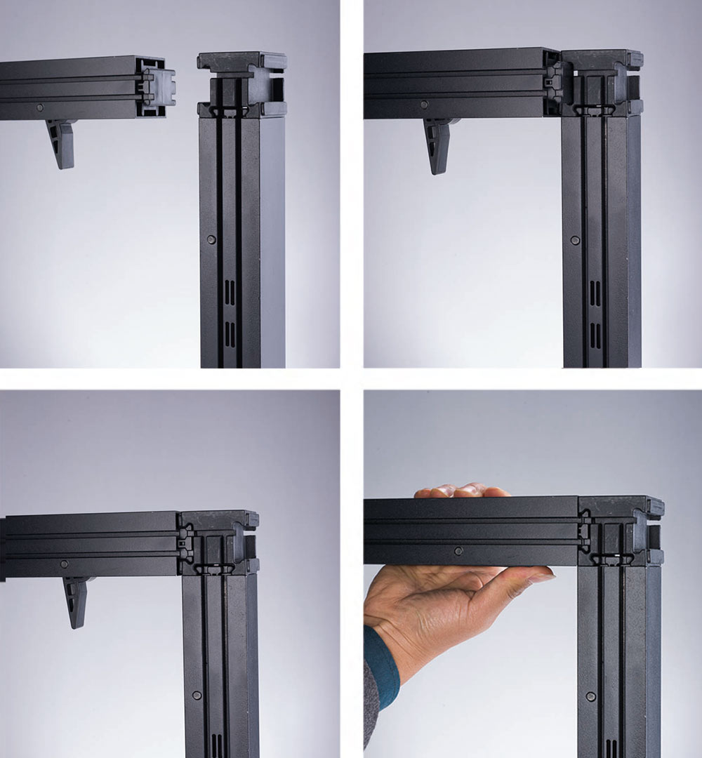 Messestand Multi-Frame - Verbindung Steckprofil 3