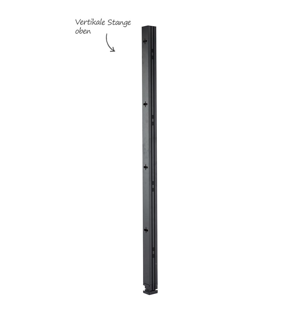 Multi-Frame Stange Vertikal oben - 127,5 x 5 x 5cm