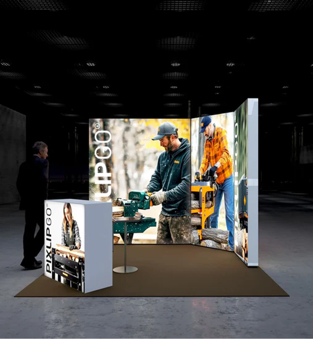 PIXLIP GO Reihen Messestand 3 x 2,5m - Live 02