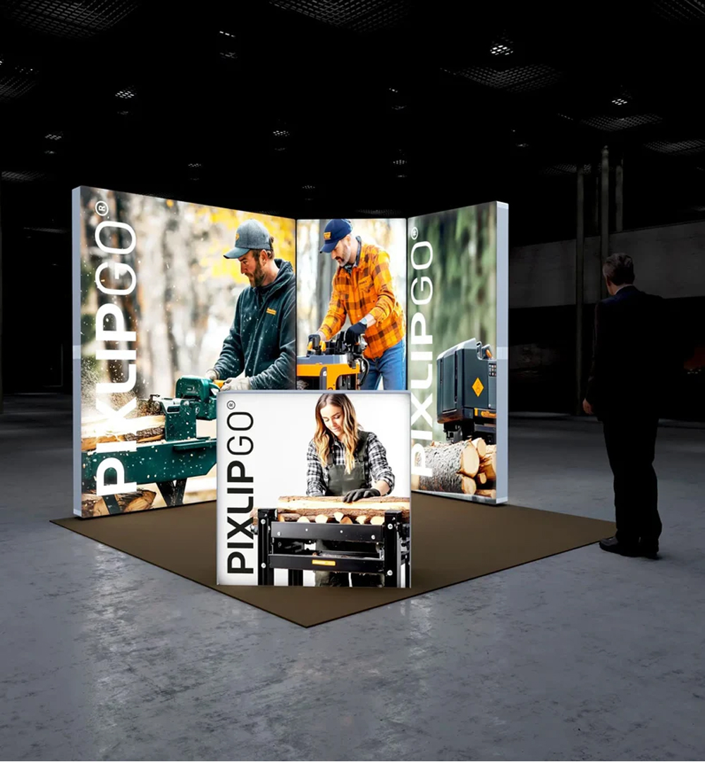 PIXLIP GO Reihen Messestand 3 x 2,5m - Live 03