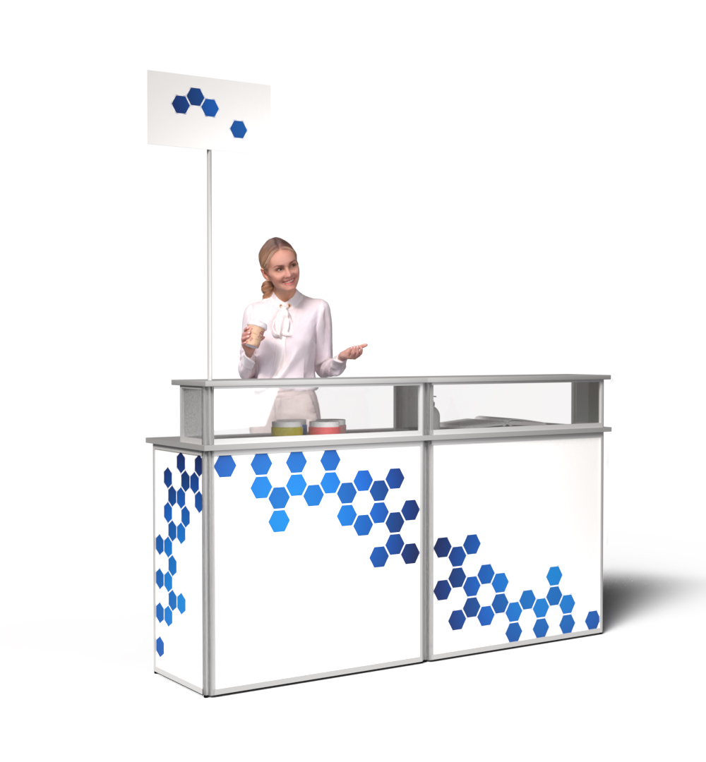 Aufsatz Rechtecktheke Groß