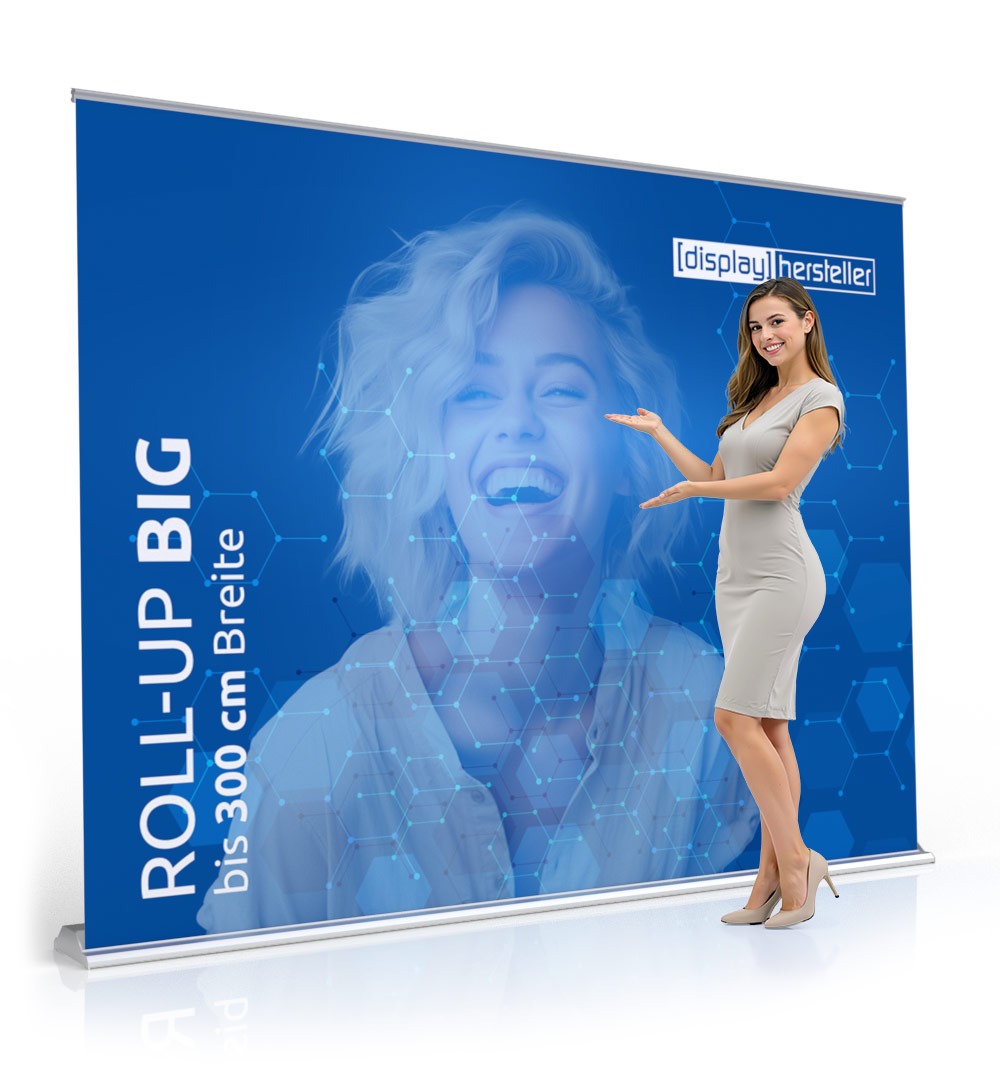 Roll-Up Big bis 300cm Breite - Live 01 Roll-Up Big bis 300cm Breite - Live 01