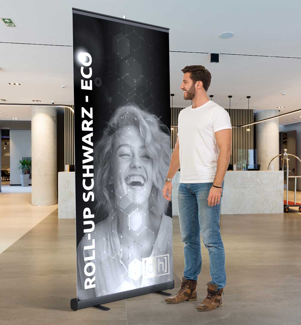 Roll-Up Schwarz - Eco - Live 02