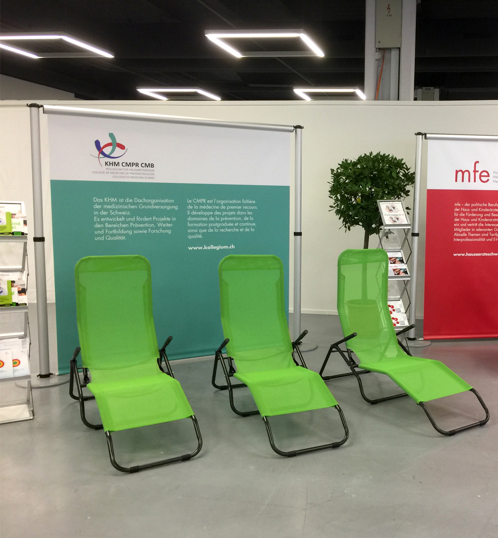 Messestand Roll-Up Modular - Einsatzbild