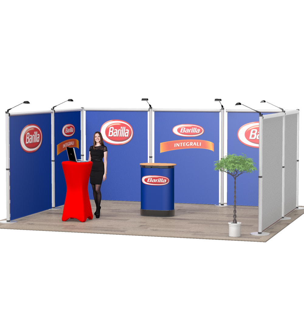 Messestand Roll-Up Modular U3 Form