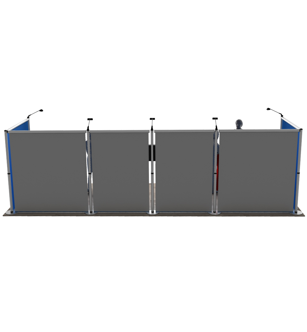 Messestand Roll-Up Modular U6 Form - Rückseite