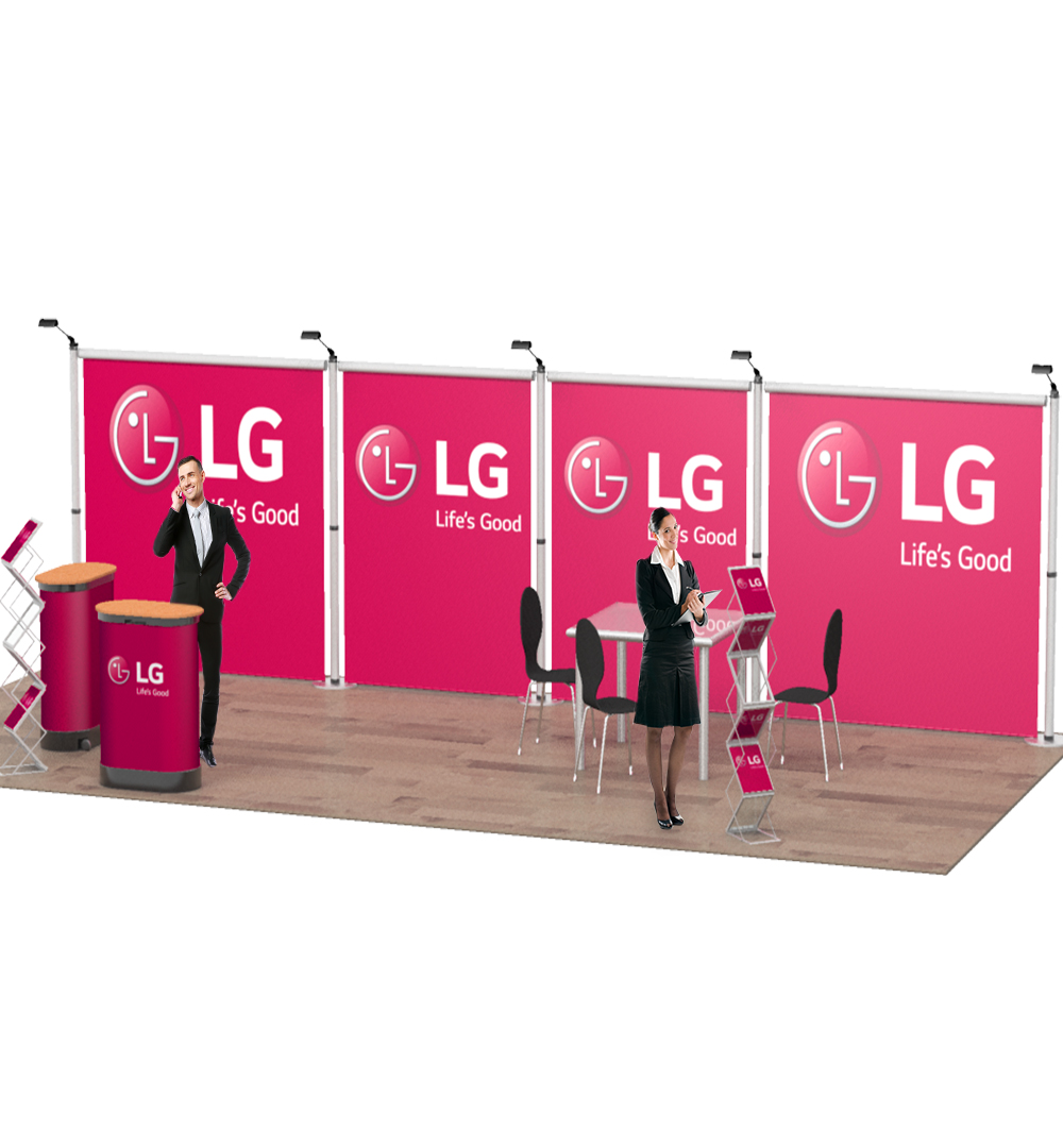 Messestand Roll-Up Modular W6 Form