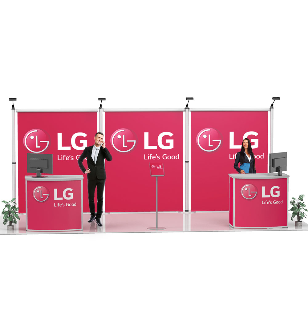 Messestand Roll-Up Modular W3 Form