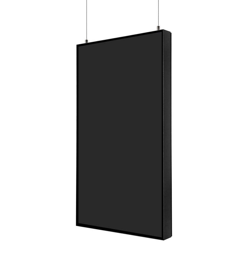 Smart Line Digitales Panel mit Samsung Bildschirm schwarz - System mit Abhängeset